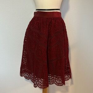 Ann Taylor Burgundy / Red / Berry Skirt